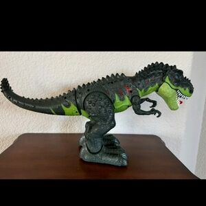 Walking-Talking Toy T-Rex w/Flashing Lights in Eyes & Mouth -